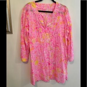 Lilly Pulitzer Pink Pout Kinis in the Keys Tunic